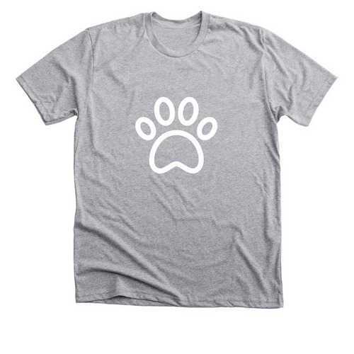Dog Paw Print?&nbsp;, a Athletic Heather Premium Unisex Tee