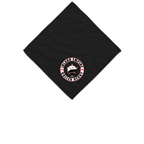 IE Roller Derby Bandanas, a Black Cotton Bandana