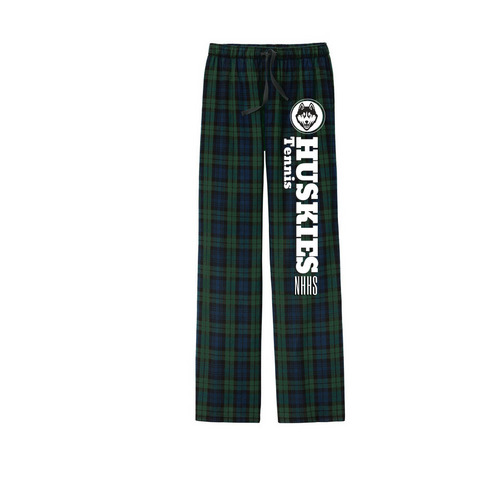 Huskies Tennis Pajama Pant, a Forest Green/ Team Navy Flannel Pajama Pant