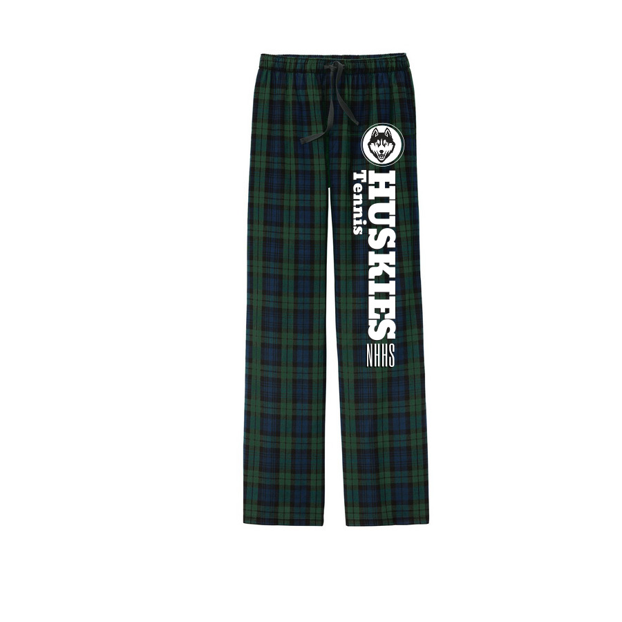 Huskies Tennis Pajama Pant, a Forest Green/ Team Navy Flannel Pajama Pant