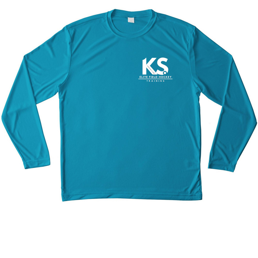 Performance Line&nbsp;, a Atomic Blue Unisex Performance Long Sleeve Tee