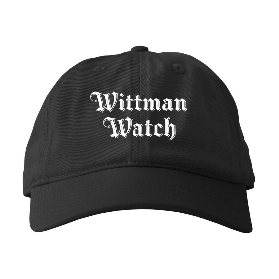 WW hats (white logo), a Black Printed Eco Baseball Cap
