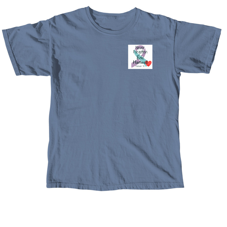 AFSP Team Pack of Badgers, a Blue Jean Comfort Colors Unisex Tee