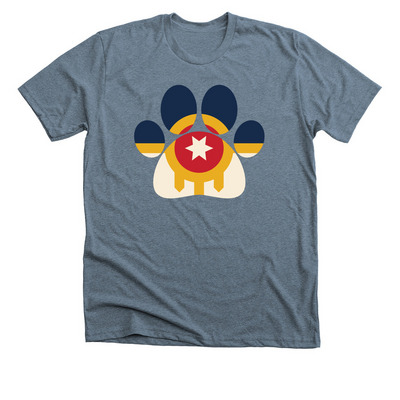 Tulsa Together Tees, a Heather Slate Premium Unisex Tee