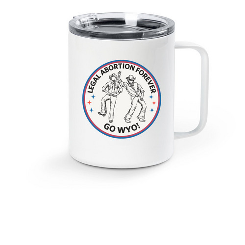 I'll drink to that!, a White Stainless Steel Travel Mug
