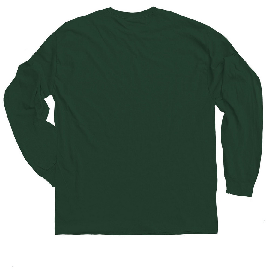 CWR Holiday Shirt, a Forest Green Classic Long Sleeve Tee (back-view)