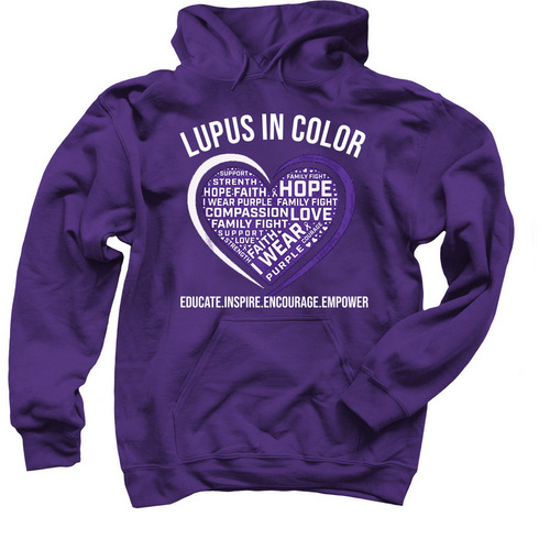 I Wear Purple, a Purple Pullover Hoodie