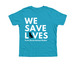 Junior Volunteer Shirt-Dog, a Neon Blue Premium Youth Tee
