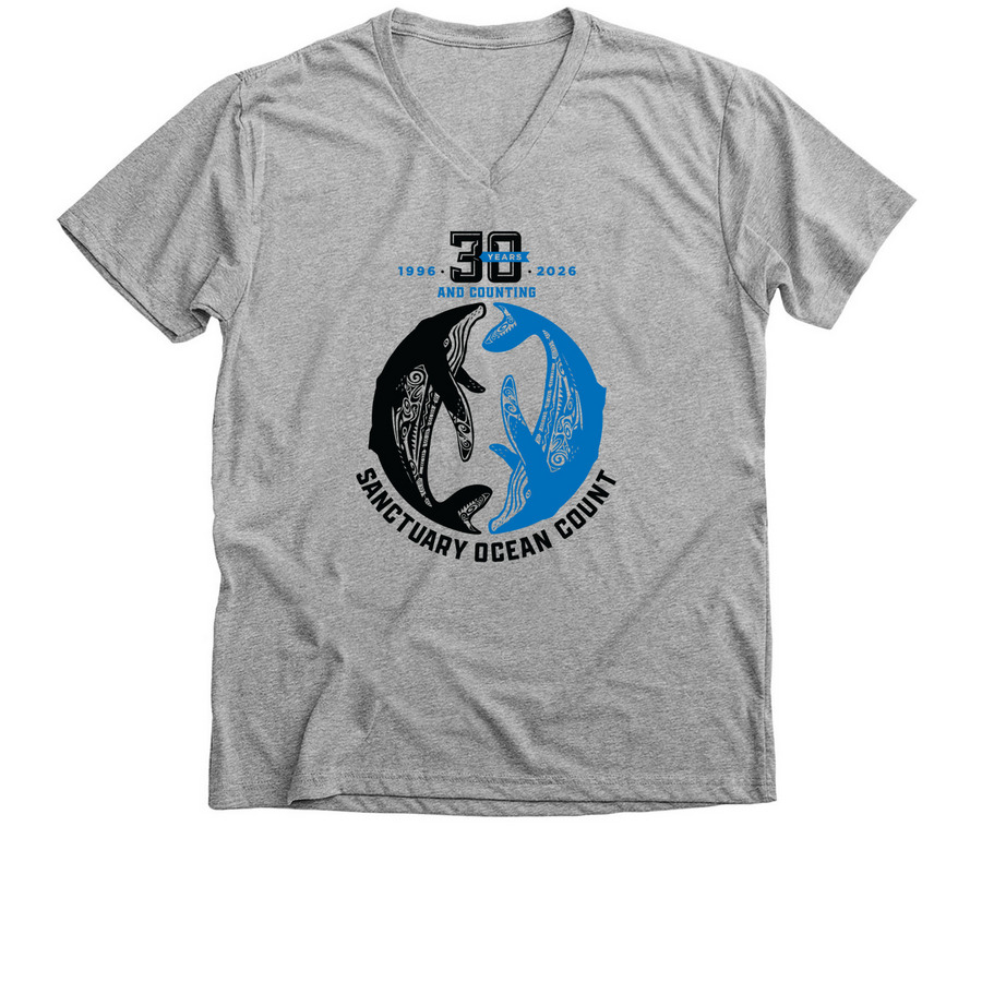 2026 Sanctuary Ocean Count, a Athletic Heather Premium V-Neck Tee