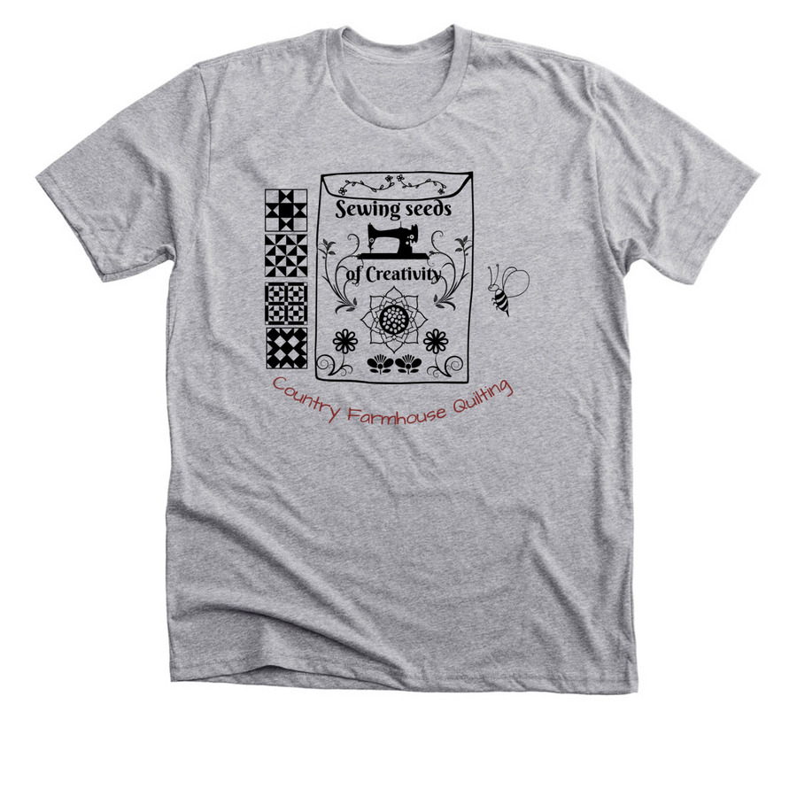 Sewing seeds of creativity, a Athletic Heather Premium Unisex Tee