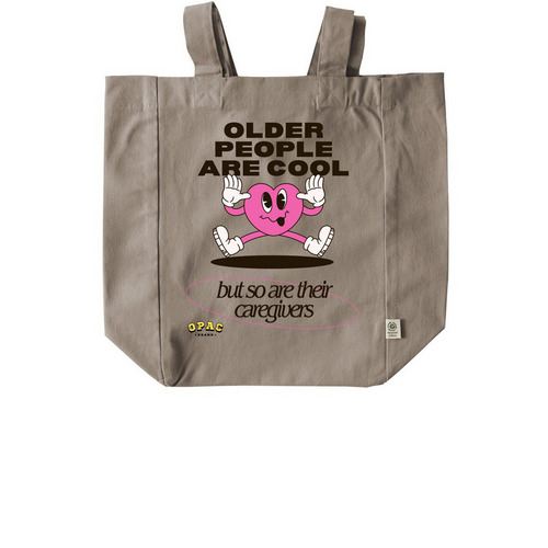 The tote for the caregiver&nbsp;, a Pumice Recycled Cotton Tote Bag