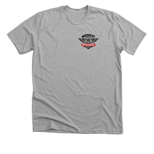 Midwest Speedworks classic, a Athletic Heather Premium Unisex Tee