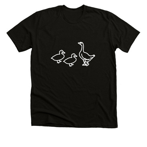 Duck Duck Goose, a Solid Black Blend Premium Unisex Tee