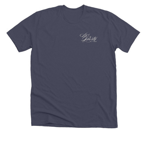 Key of Liberty Shirts, a Heather Midnight Navy Premium Unisex Tee