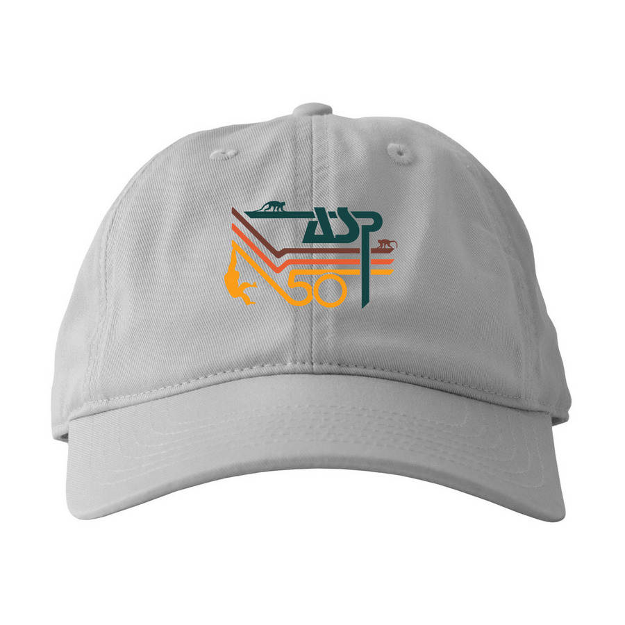 Anniversary Hat, a Dolphin Printed Eco Baseball Cap