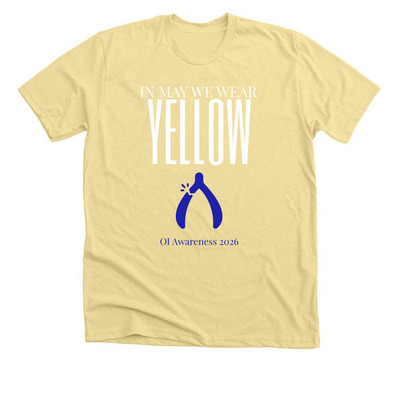 OI Awareness 2026, a Heather French Vanilla Premium Unisex Tee