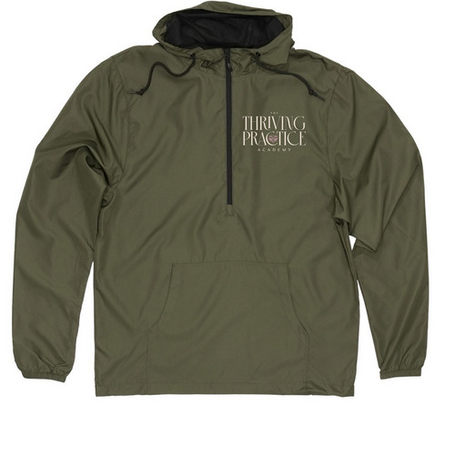 The Thriving Practice Academy Windbreaker, a Army Quarter-Zip Windbreaker