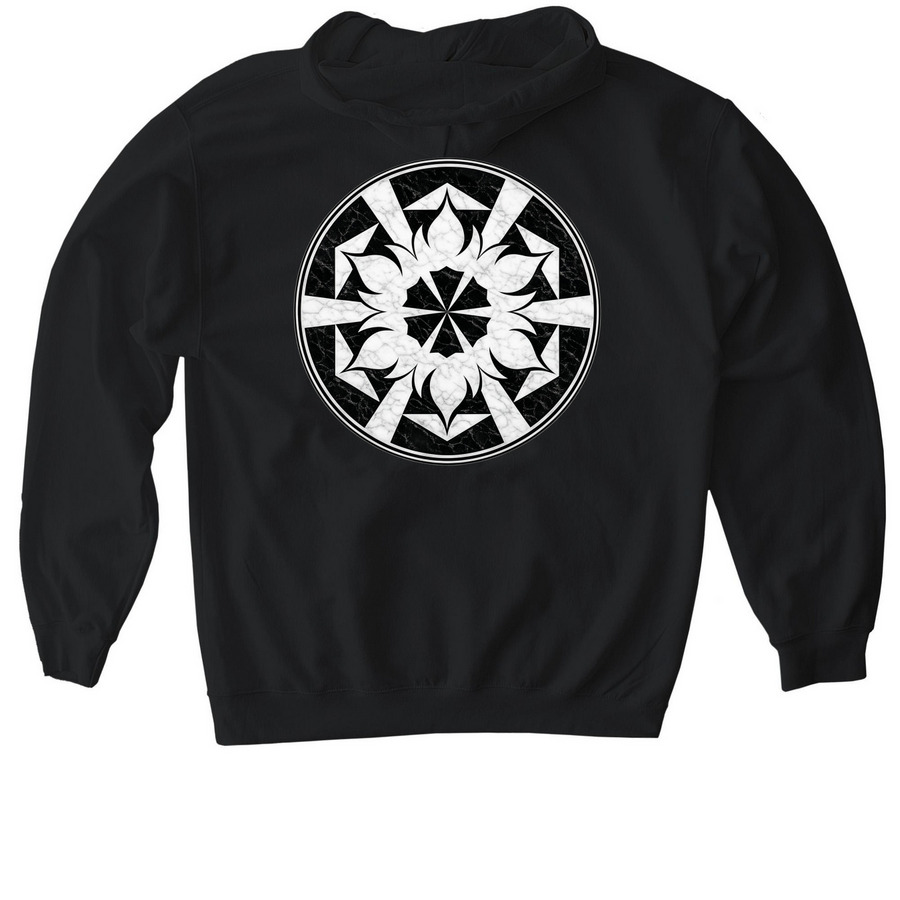 Better Than Complete Silence, a Black Gildan Softstyle Pullover Hoodie (back-view)