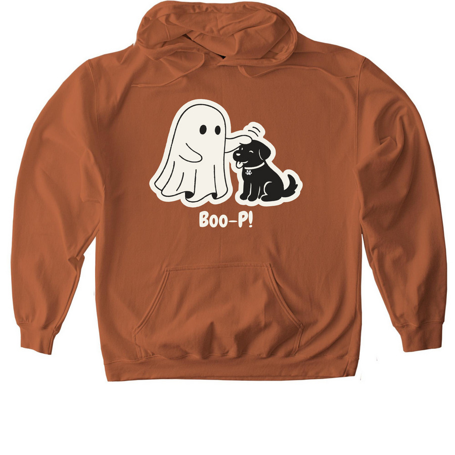 Boo-P!, a Texas Orange Softstyle Pullover Hoodie
