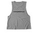 Bun Mom Black - ears only, a Aluminum Grey Allmade Eco Triblend Women?s Muscle Tank (back-view)