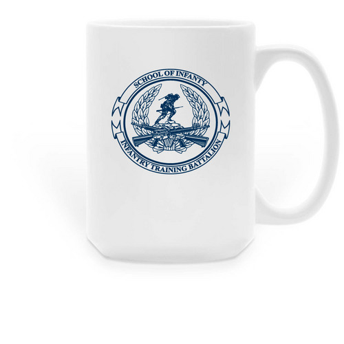 School of Infantry Mug, a White Large Coffee Mug