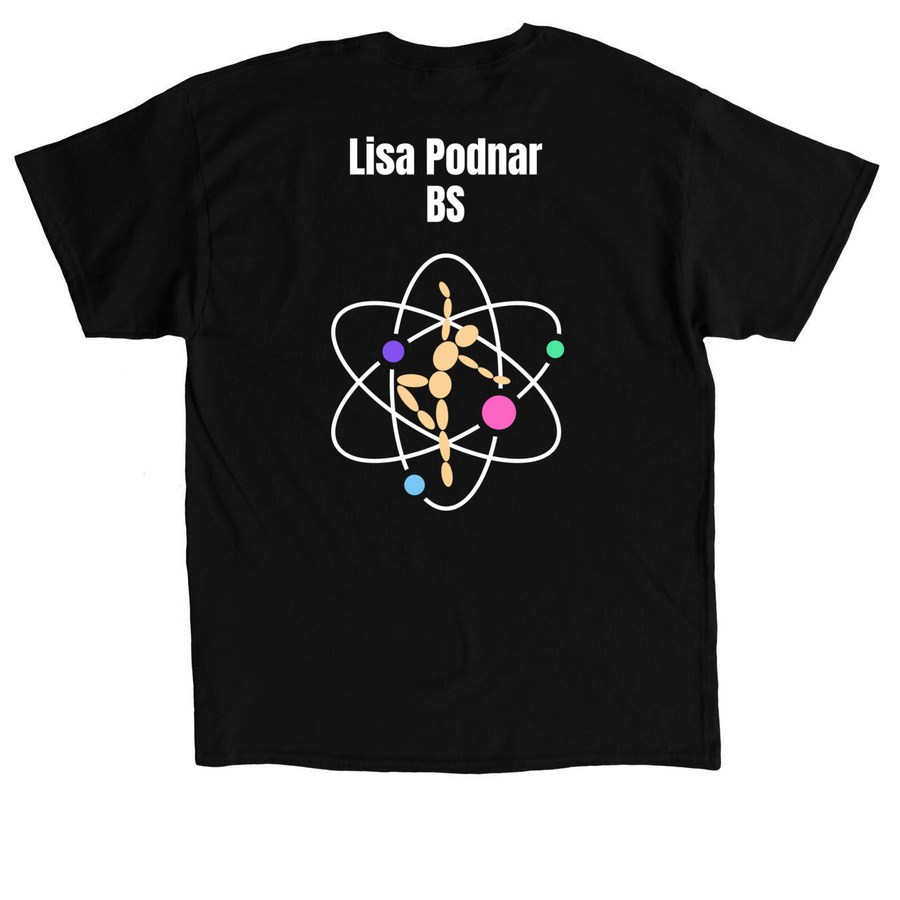 MDSA- Lisa, a Black Classic Unisex Tee (back-view)