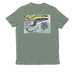 Eels and Estuaries, a Matcha Green Allmade Organic Cotton Unisex Tee