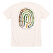 The Trees Labyrinth Shirt (Natural), a Heather Natural Premium Unisex Tee (back-view)