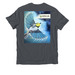 A Golden-Cheeked Future, a Terrain Grey Allmade Organic Cotton Unisex Tee (back-view)