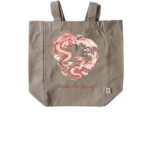 Wyvern tote bag, a Pumice Recycled Cotton Tote Bag