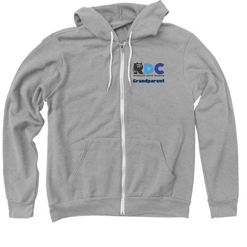 Grandparent Apparel&nbsp;, a Athletic Heather Zip Up Hoodie