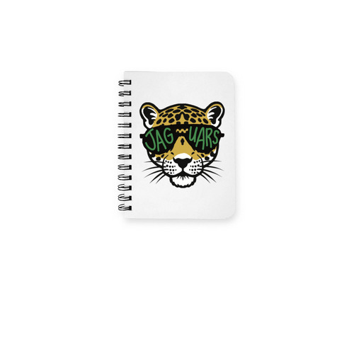 Jaguar w/ Sunglasses Notebook, a White Spiral Notebook
