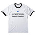 Beloved Pooches Tee, a White/ Jet Black Cotton Ringer Tee