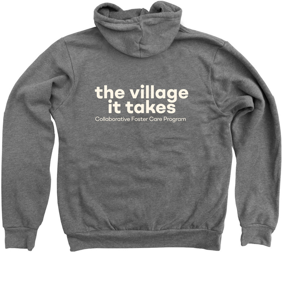 CFCP Comfort 'Fits, a Deep Heather Zip Up Hoodie (back-view)