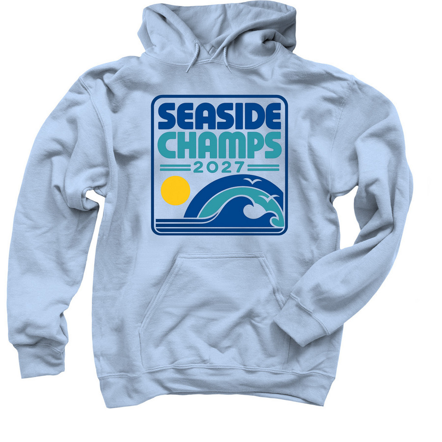 CHAMPS Hoodie Sweatshirt, a Light Blue Pullover Hoodie
