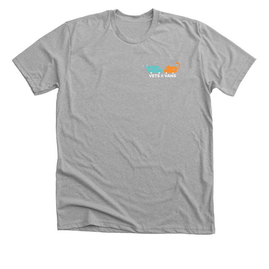 Vets in Vans, a Athletic Heather Premium Unisex Tee