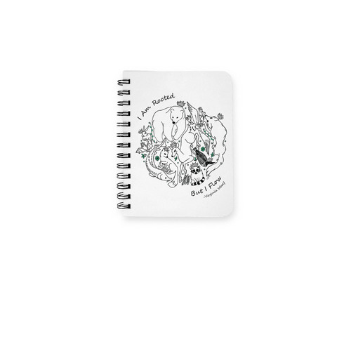 I Am Rooted Notebook, a White Spiral Notebook