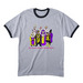 The Denver House of Perpetual Joy, a Athletic Heather/ Jet Black Cotton Ringer Tee