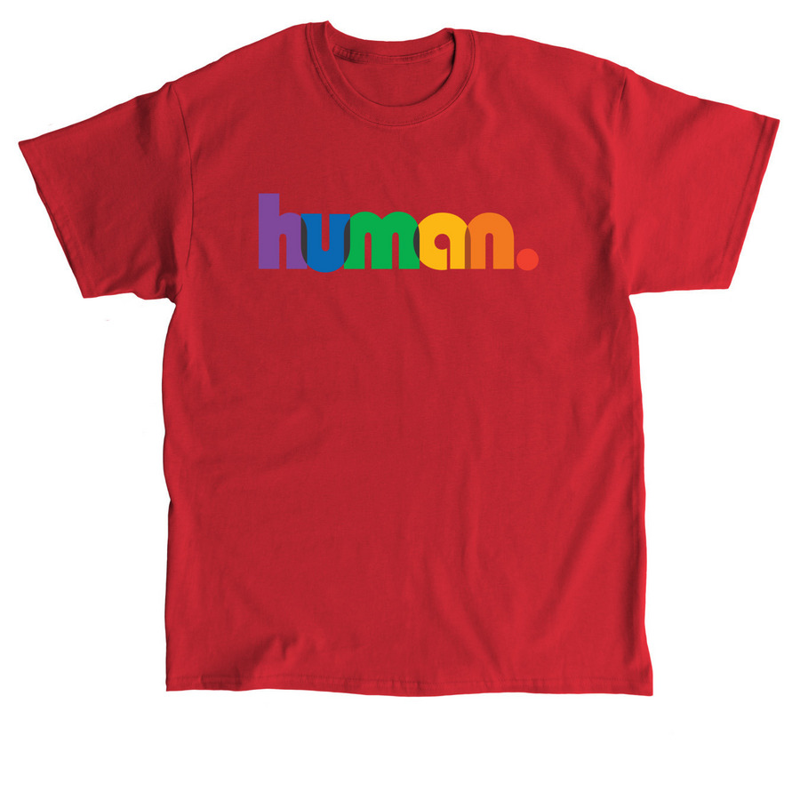 Human., a Red Classic Unisex Tee