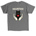 Volunteer Team, a Charcoal Classic Unisex Tee (back-view)