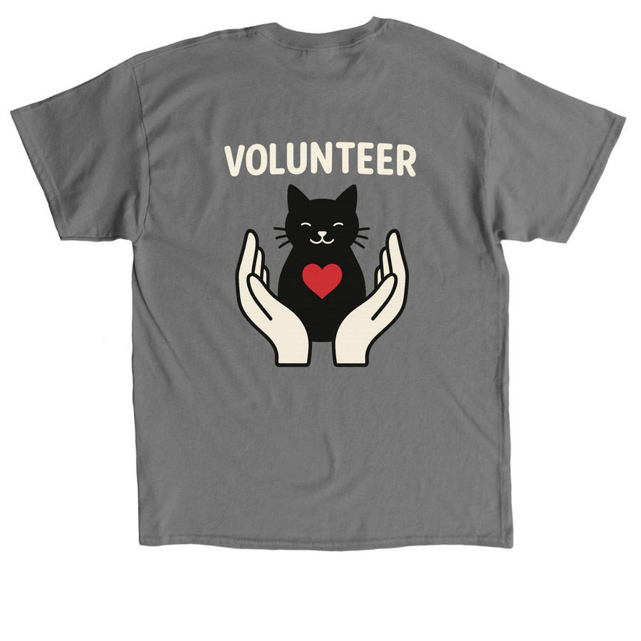 Volunteer Team, a Charcoal Classic Unisex Tee (back-view)