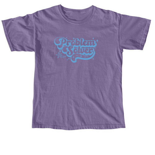 Problem Solver, a Grape Comfort Colors Unisex Tee