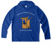 TRES Summer Gear, a True Royal UV Performance Long Sleeve Hoodie