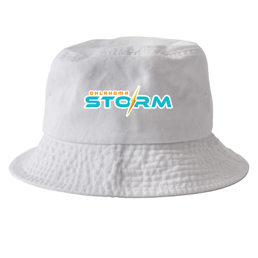 Oklahoma Storm Hats&nbsp;, a White Printed Bucket Hat