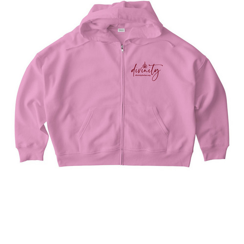 May is Menstrual Hygiene Month, a Bubble Pink Stanley/Stella Women?s Stella Ida Zip Up Pullover Hoodie