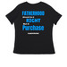 Fatherhood SHOULD be a Right Not A Purchase&nbsp;, a Black Women's Relaxed V-Neck Tee (back-view)