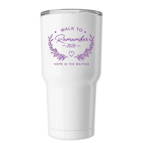 2026 Walk to Remember- Tumbler, a White Insulated Tumbler