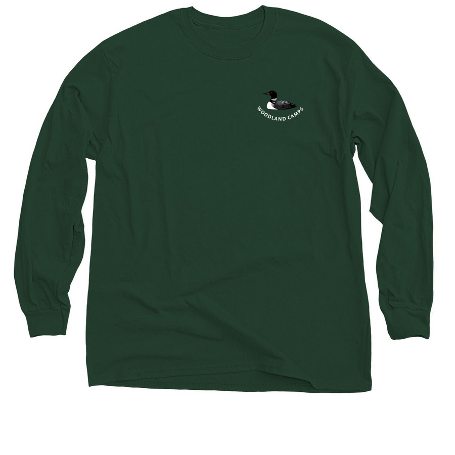 Green Hues Woodland Camps Loon and Thwing's, a Forest Green Classic Long Sleeve Tee