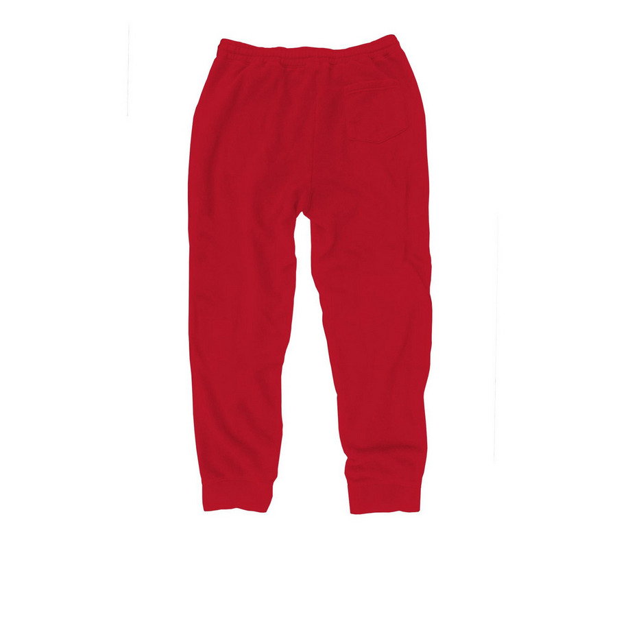 Joggers & Pajama Pants, a Red Midweight Fleece Joggers (back-view)