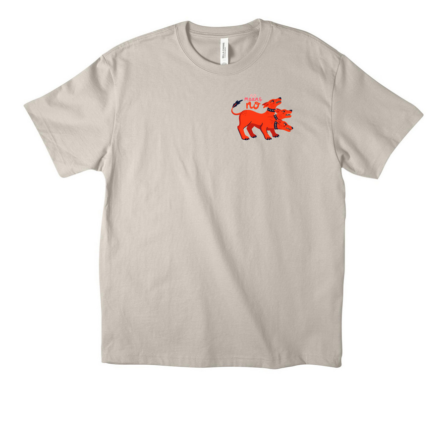 No Means No, a Dust Unisex Heavyweight Tee